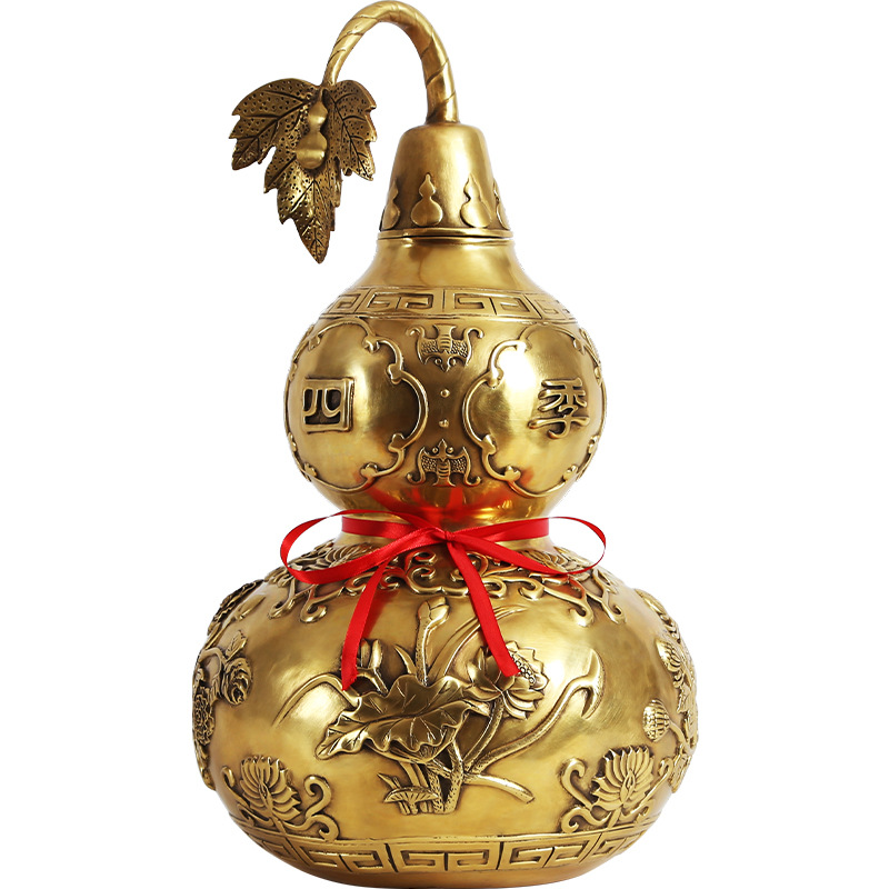 全铜葫芦摆件家居装饰品摆设中式客厅玄关办公室工艺品摆件