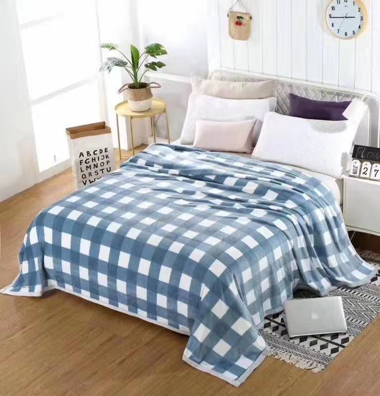 Wholesale Gift Blanket Air Conditioning Blanket Flannel Blanket Duvet Bed Sheet Coral Velvet Single Double Dormitory