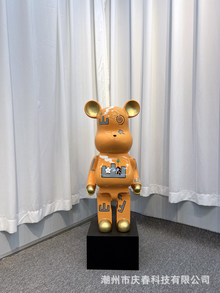 彩绘暴力熊摆件暴力熊储钱罐网红轻奢大摆件欧式落地大摆件