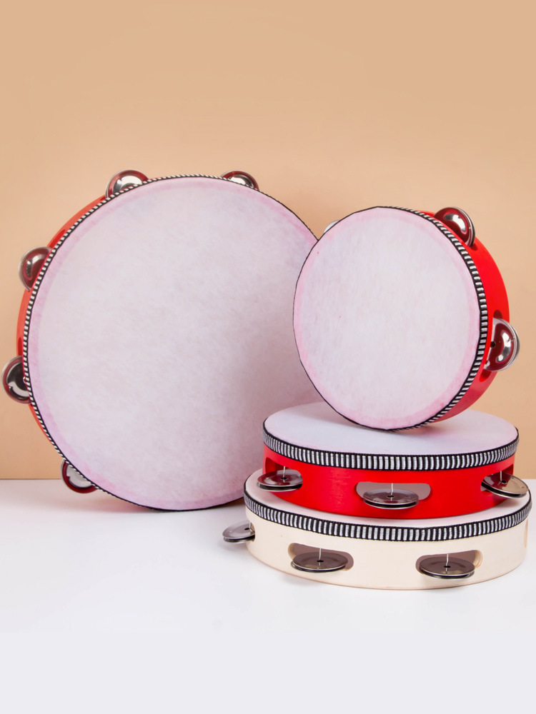 儿童幼儿园铃鼓摇铃鼓舞蹈专业乐器节奏手拍鼓打击乐节日新疆舞