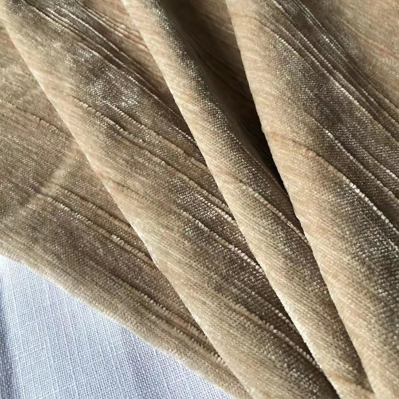 雪尼尔大肚纱沙发布抱枕面料 欧式粗狂加厚雪尼尔绒感舒适高档感