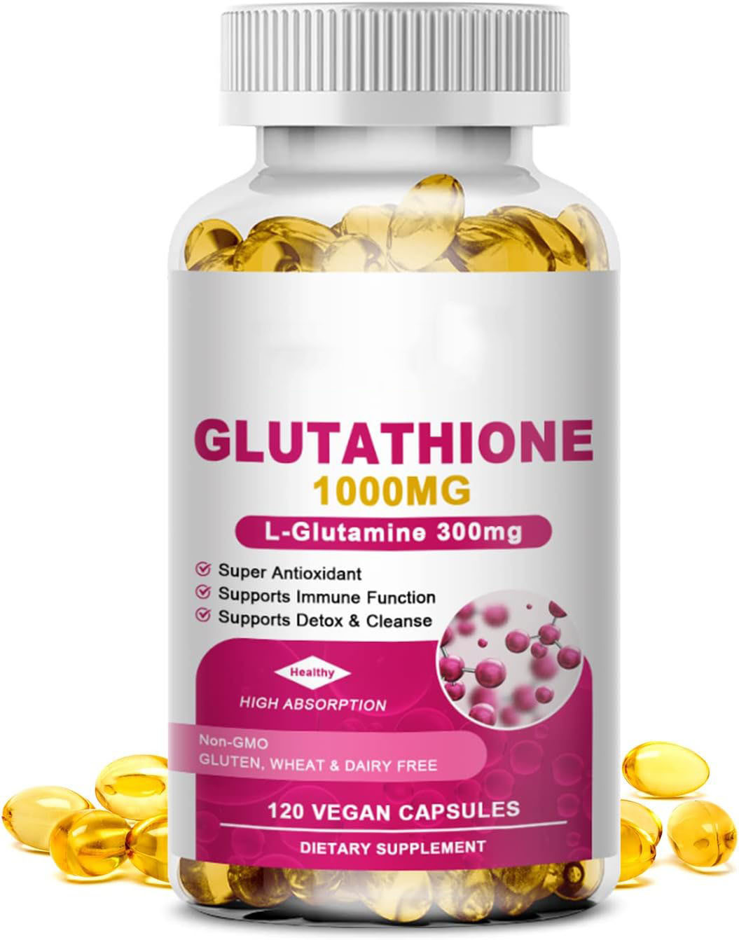 跨境供应 谷胱甘肽软胶囊 glutathione soft capsules 支持o em
