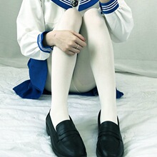 白丝天鹅绒连裤袜白色丝袜女日系萝莉jk连裤袜大人夏lolita袜子