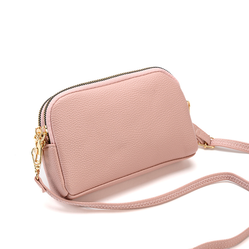 2023 New Women's One Shoulder Crossbody Bag Multi-Functional Large Capacity Shell Bag Girls' Mobile Phone Bag Zipper Wallet