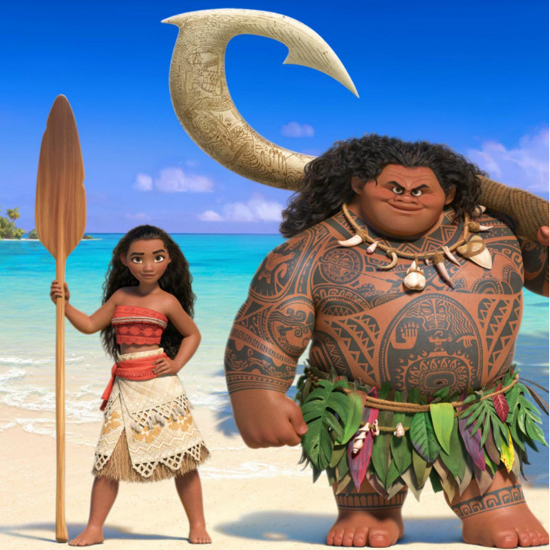 万圣节儿童海洋奇缘cos服莫阿娜cosplay服装毛伊衣服草裙套装跨境