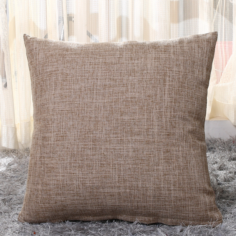 Amazon Hot Home Thickened Linen Pillow Cover Sofa Cushion Bedside Soft Upholstery Cushion Pillow Ins Style