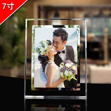 Wedding photo frame crystal glass stand seven结婚照相框1