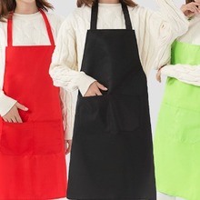 韩版家用做饭厨房小清新公主围裙女帆布透气工作时尚2022新款围腰