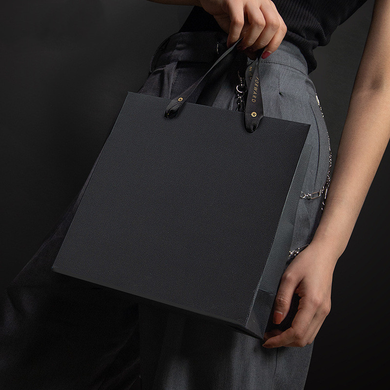礼物袋包装袋子特大号复古手提纸袋衣服男生款简约小礼品袋ins风