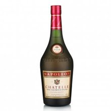 法国CHATELLE查泰莱拿破仑白兰地vsop 700ml法国原酒进口洋酒蒸馏