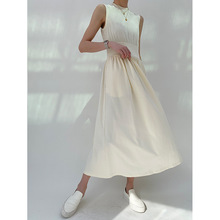 鸿衫 2024年春季连衣裙优雅气质慵懒风设计感小洋裙收腰显瘦长裙