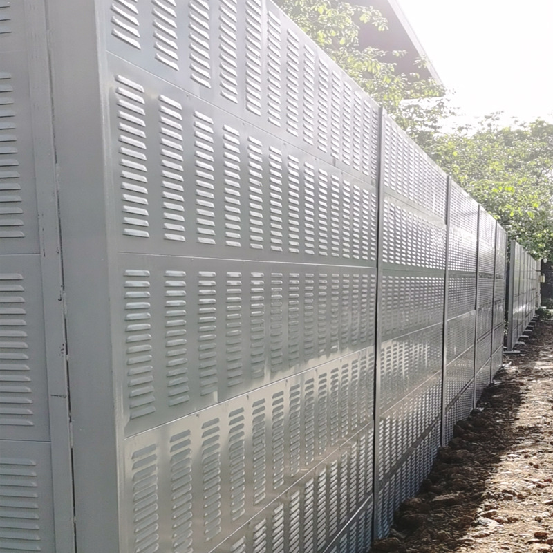 高速公路声屏障工厂隔音墙透明隔音板室外隔音屏空调外机吸音板