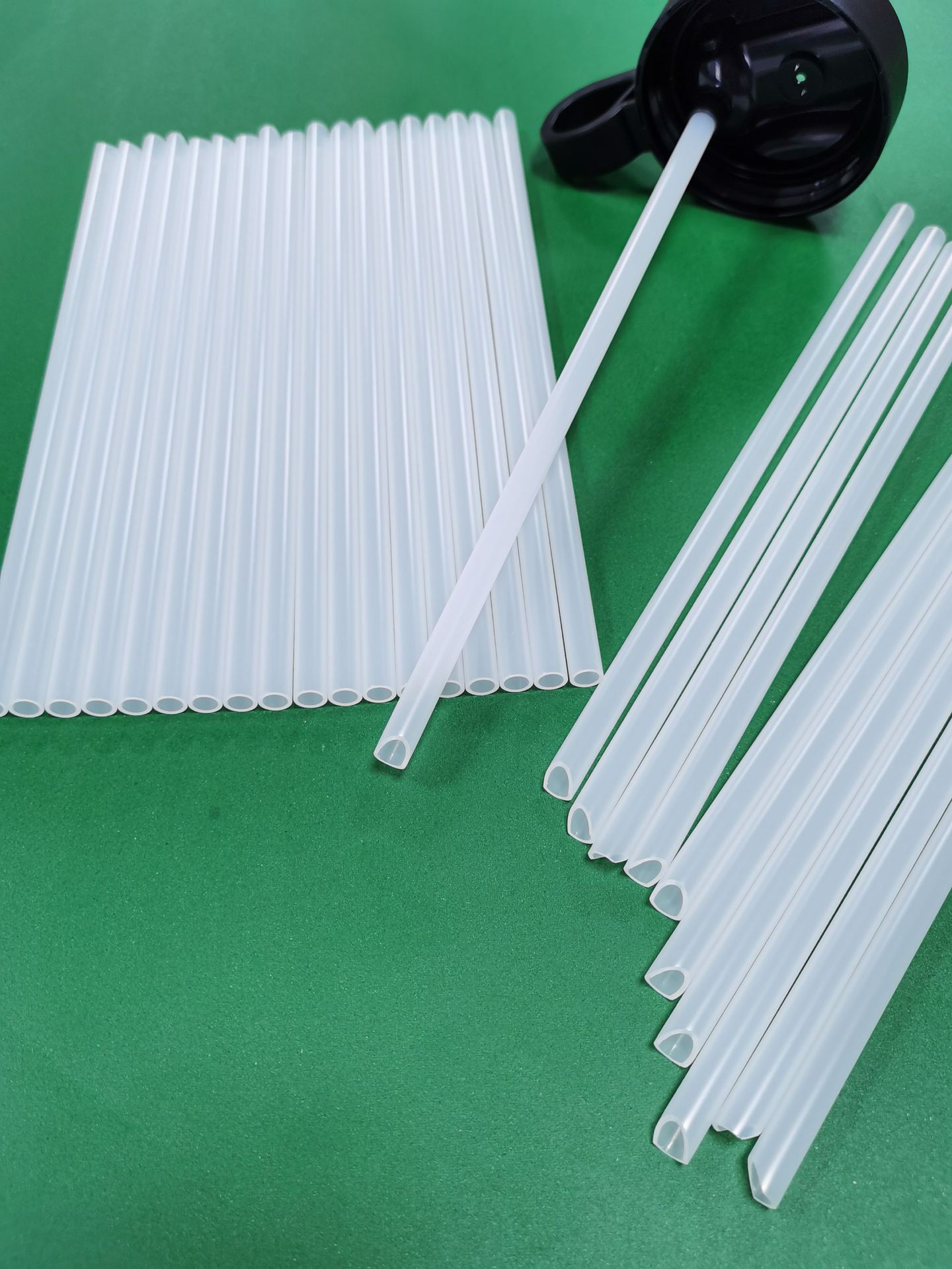 pe透明管食品级 运动水壶吸管杯配件 8mm斜口平口吸管 厂家定制