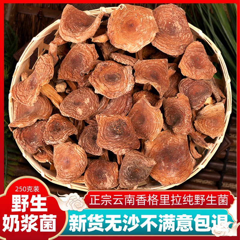 纯野生奶浆菌干货奶汁菇蘑官方旗舰店煲汤食用山珍非新鲜云南特产