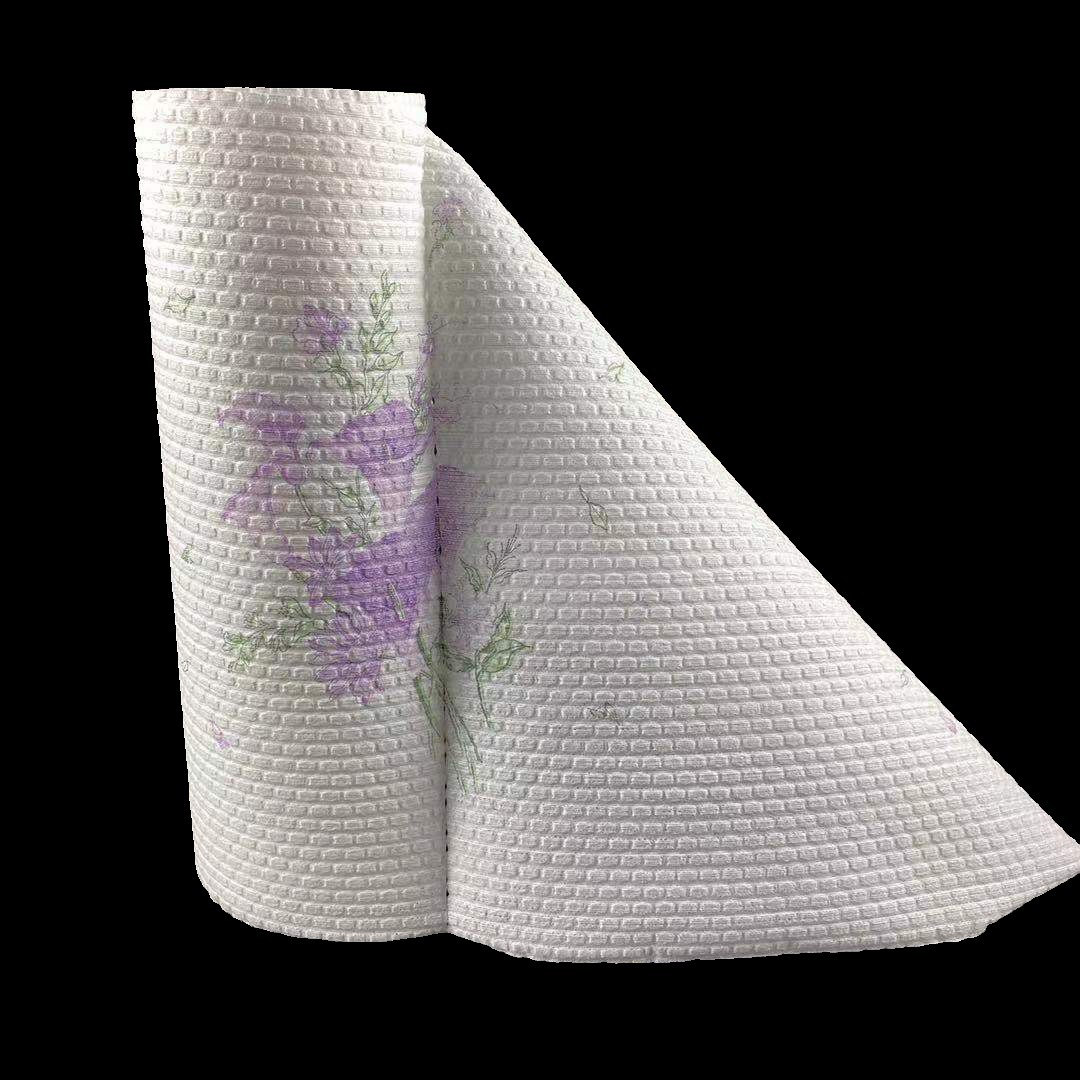 加工定制pp木浆水刺无纺布机器擦试布懒人抹布专用布