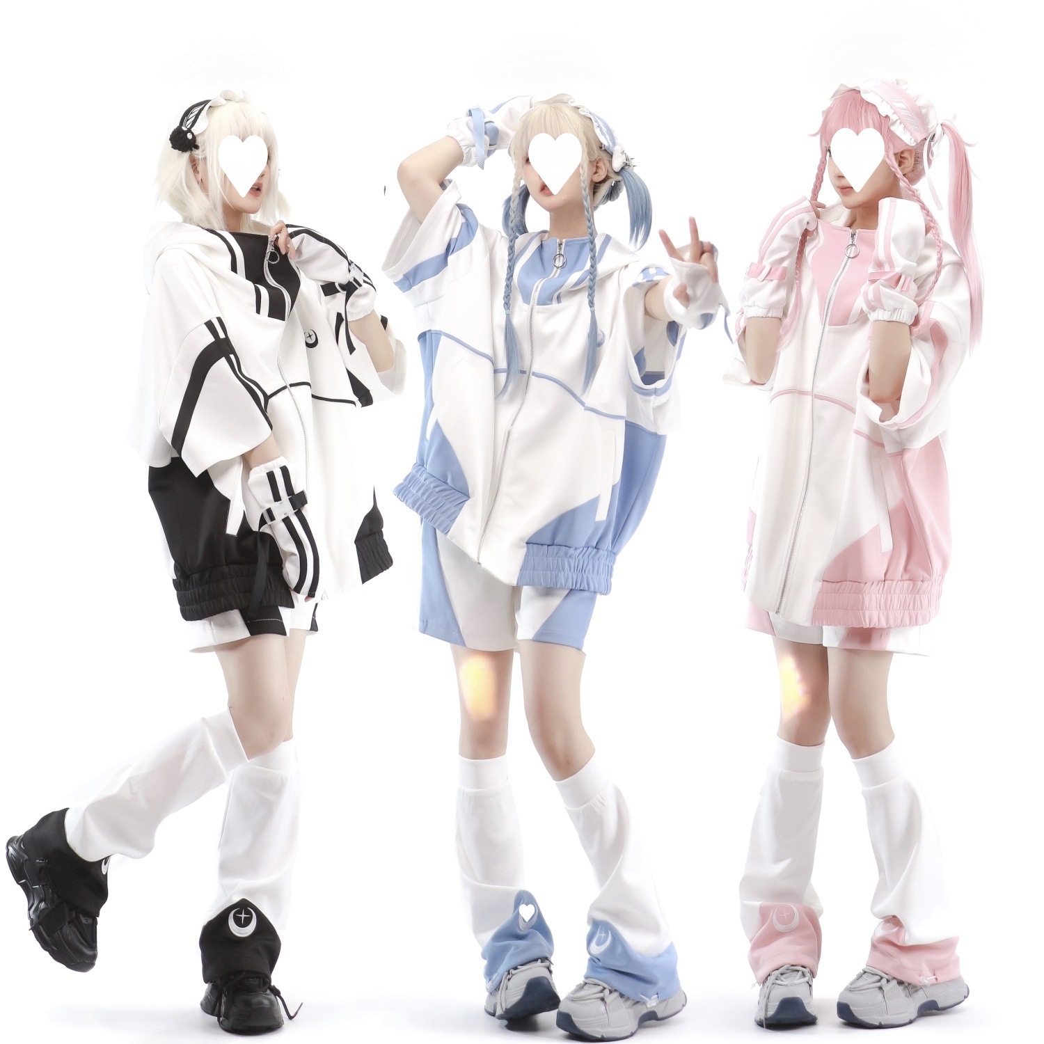 【星子电波】短袖款地雷系量产型运动套装外套-阿里巴巴