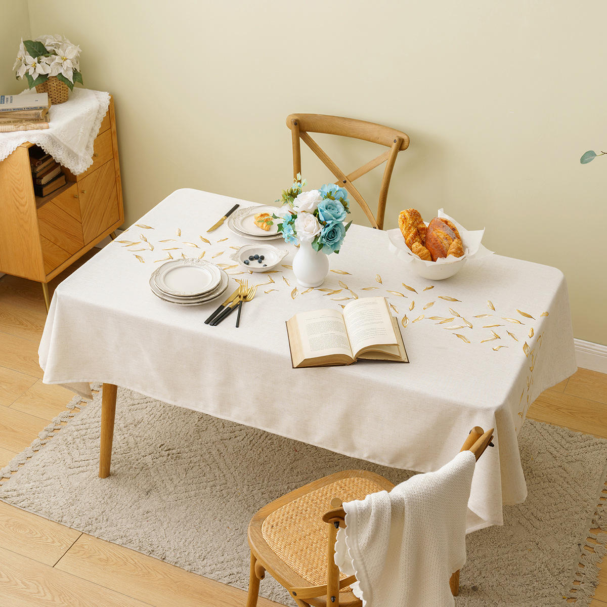 亚马逊跨境北欧ins风桌布提花桌旗餐布装饰餐垫桌垫茶几台布批发
