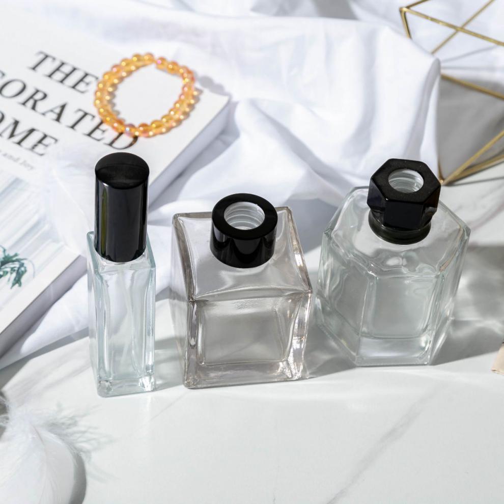 香薰瓶子空瓶藤条摆件diy挥发棒通草花无火玻璃瓶香氛扩香瓶配件