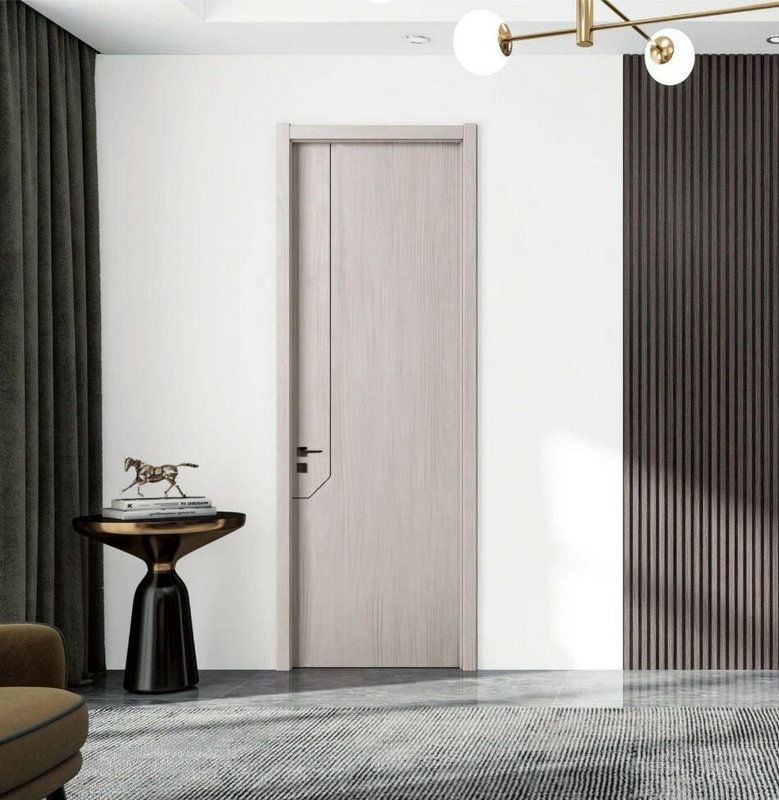 航天康达现代简约仿木纹生态门免漆环保树脂门室内仿木纹卧室门