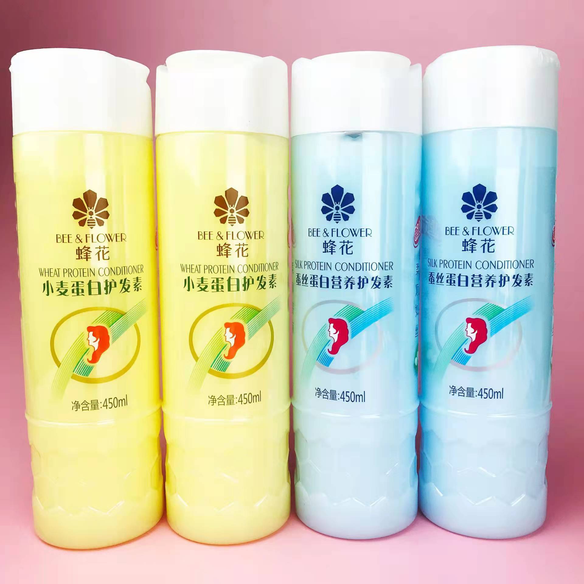 甄选蜂花小麦蛋白柔顺营养护发素护发乳改善毛躁450ml/瓶干枯