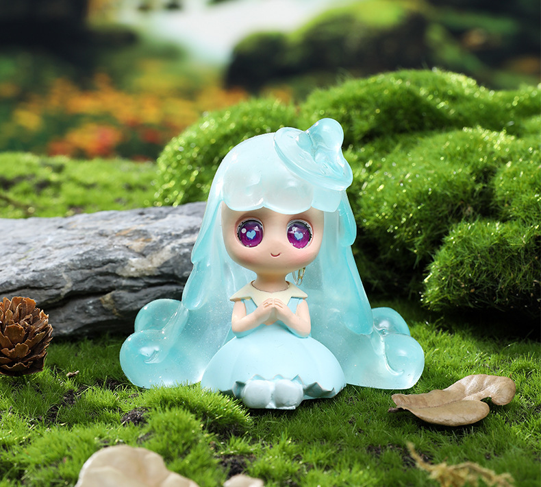 ins少女心可爱女孩小公主人偶手办公仔迷你车载摆件惊喜礼物盲盒