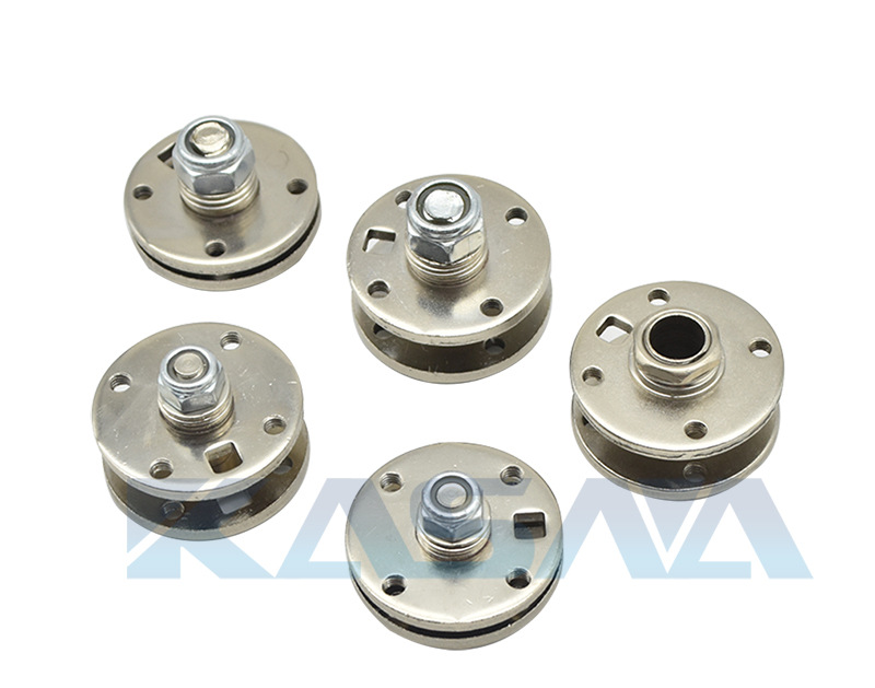 圆盘阻尼转轴圆形扭矩铰链任意随意停可调节扭力合页360度活动