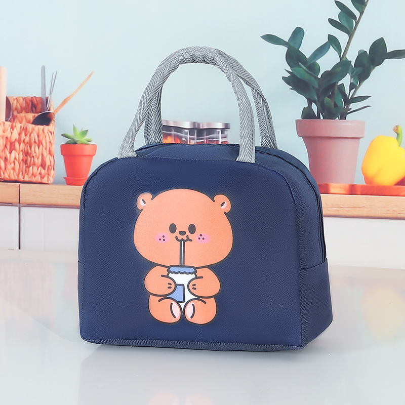 New Cartoon Lunch Bag Factory Insulation Rice Bag Cute Japanese Lunch Bag Lunch Box Handheld Lunch Box Bag Wholesale Bag