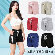 速锐达运动短裤女夏季宽松休闲健身牛奶丝三分裤新款韩版沙滩热裤