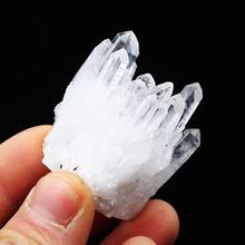 水晶原石天然白水晶晶簇摆件手链消磁石头装饰造景儿童宝石