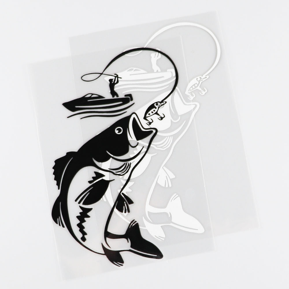 钓鱼车贴 fish车贴 墙贴 防水贴 外贸 速卖通 ebay wish