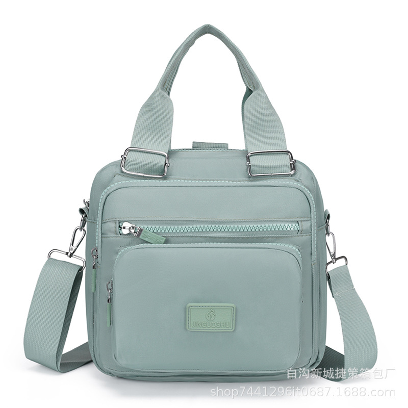 New Women's Bag Nylon Cloth Casual Simple Handbag Large Capacity Shoulder Messenger Bag Multipurpose Backpack