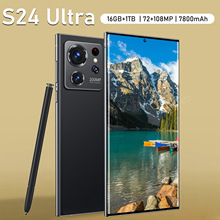 S24Ultra新爆款跨境手机3+64G全球版4G安卓10超清7.3大屏工厂现货