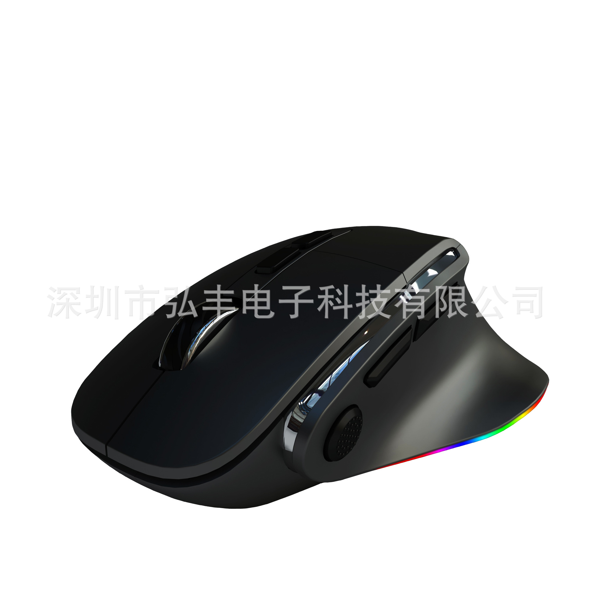 Vertical Wireless 2.4G Wired Dual-Mode Mouse Typec Charging with Finger Rest Gaming Mouse RGB Lamp Bingdian