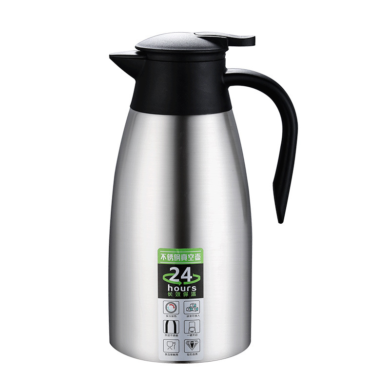 304 Stainless Steel Vacuum Insulated Pot Thermo European Coffee Pot Kettle Household 2l Gift Commercial Logo