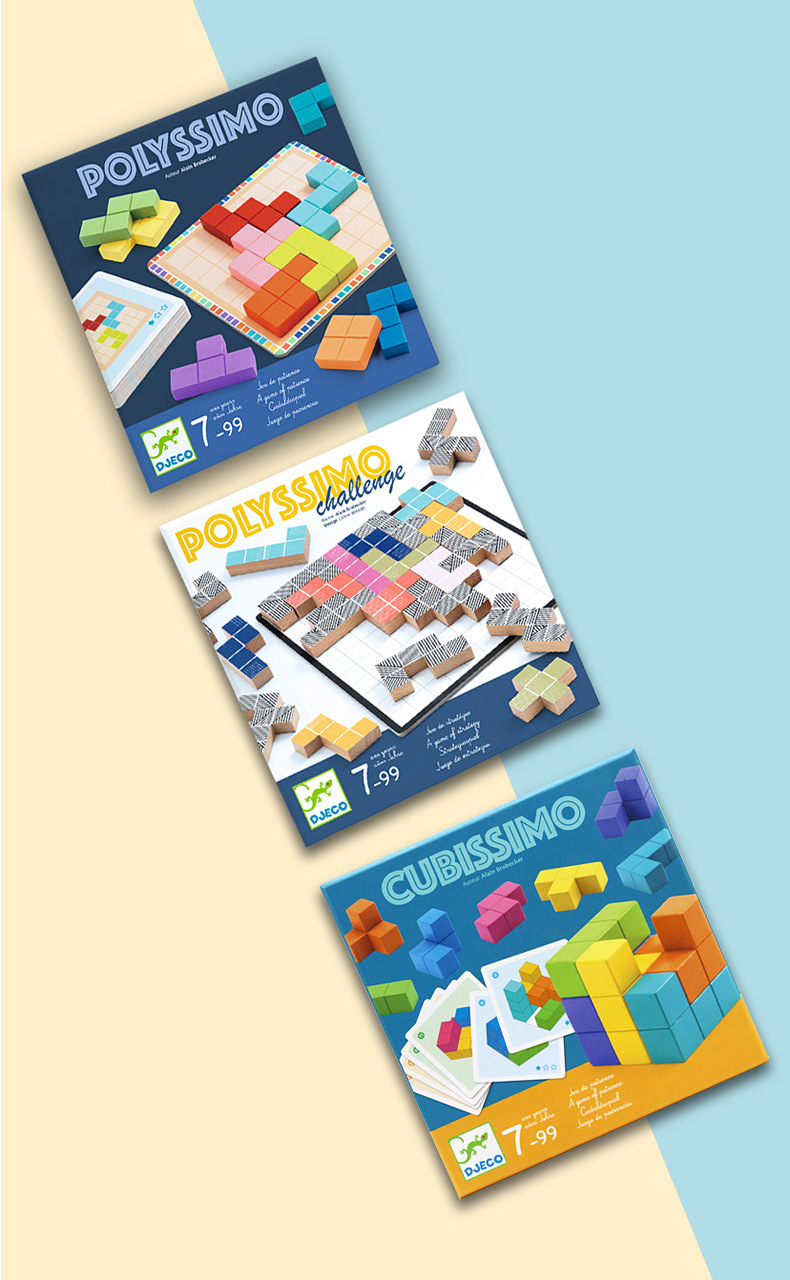 法国djeco智荷方块对决 玩转魔术积木桌游儿童益智玩具空间逻辑力