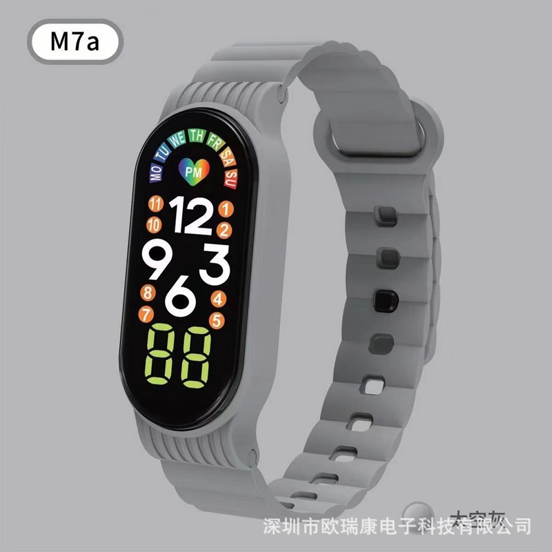 New LED Electronic Watch Bracelet M7a Student Sports Ins Wind Factory Source in Stock Direct Selling