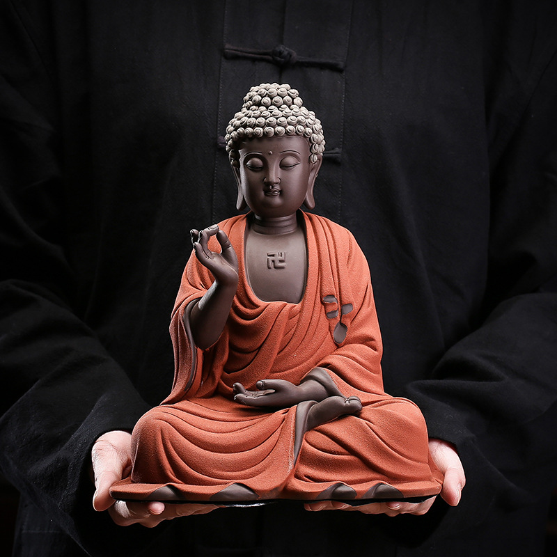 中式客厅陶瓷大日如来佛祖释迦摩尼佛像摆件家居装饰创意供奉摆件