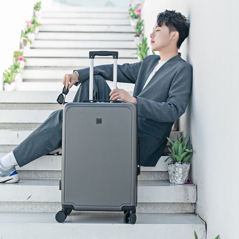 2023 new rechargeable luggage universal wheel trolley case password suitcase student large capacity men and women multi-functional