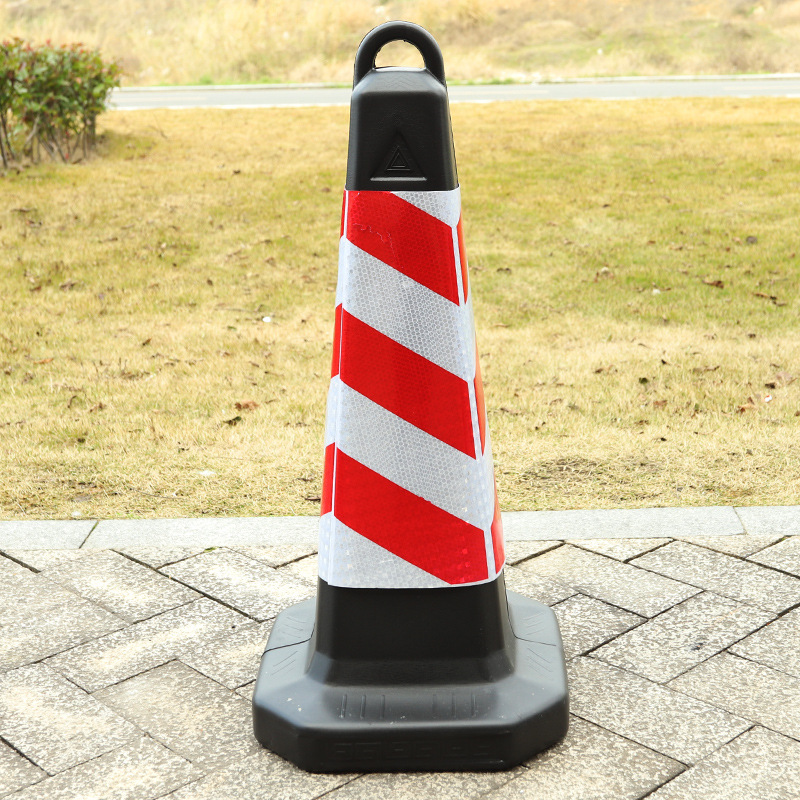 8成交27路障牌警示警戒带不倒翁耐用隔离柱拉线圆型5路障可拆卸镀锌