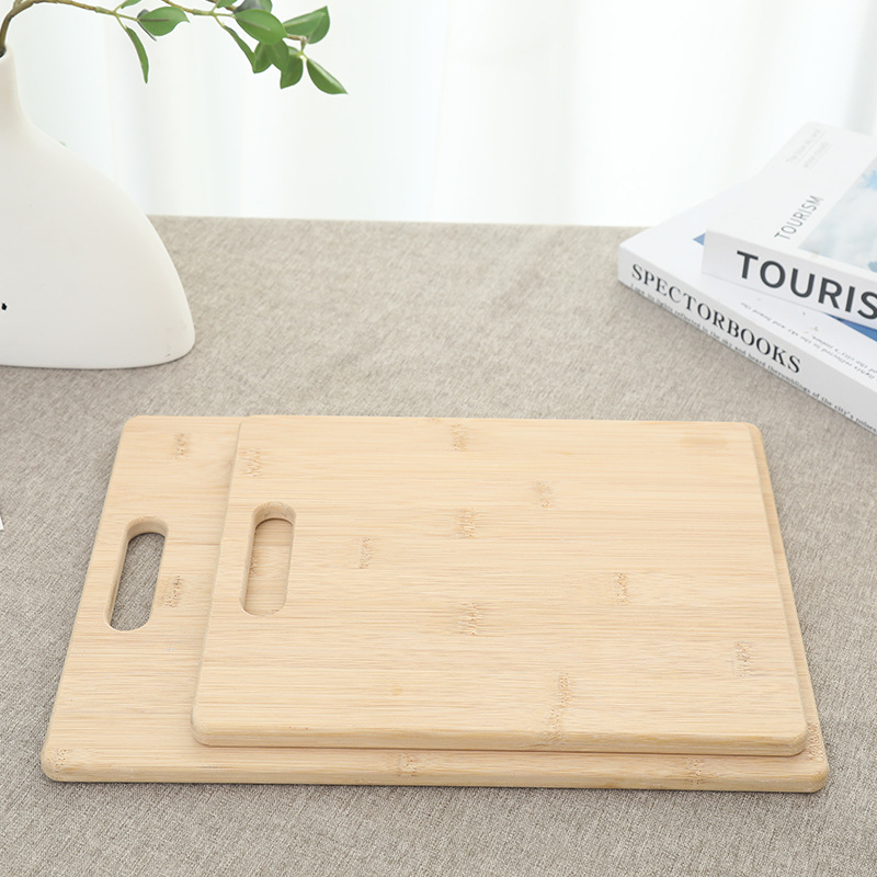 Bamboo Chopping Board Kitchen Household Wooden Cutting Board Cutting Board Solid Bamboo Wood Fruit Supplement Board Small Chopping Block Square Chopping Board