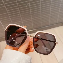墨镜女夏高级感ins2023年新款防紫外线大脸显瘦网红韩版太阳眼镜-