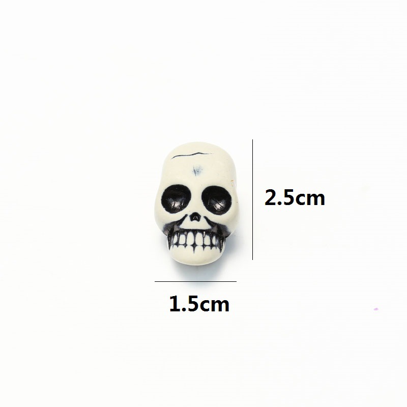 Zilin Cross-Border Wholesale Halloween Layout Props Halloween Decorations Toy DIY Mini Skull