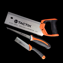 TACTIX 木工夹背锯45度切角模具SK5材质木工锯手板锯小手锯平板锯