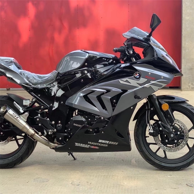 宝雕双rr摩托车双缸水冷400跑车重机车国四电喷整车可上牌