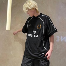 palace pro jersey 徽章字母刺绣网眼拼接球衣 运动休闲短袖t恤潮