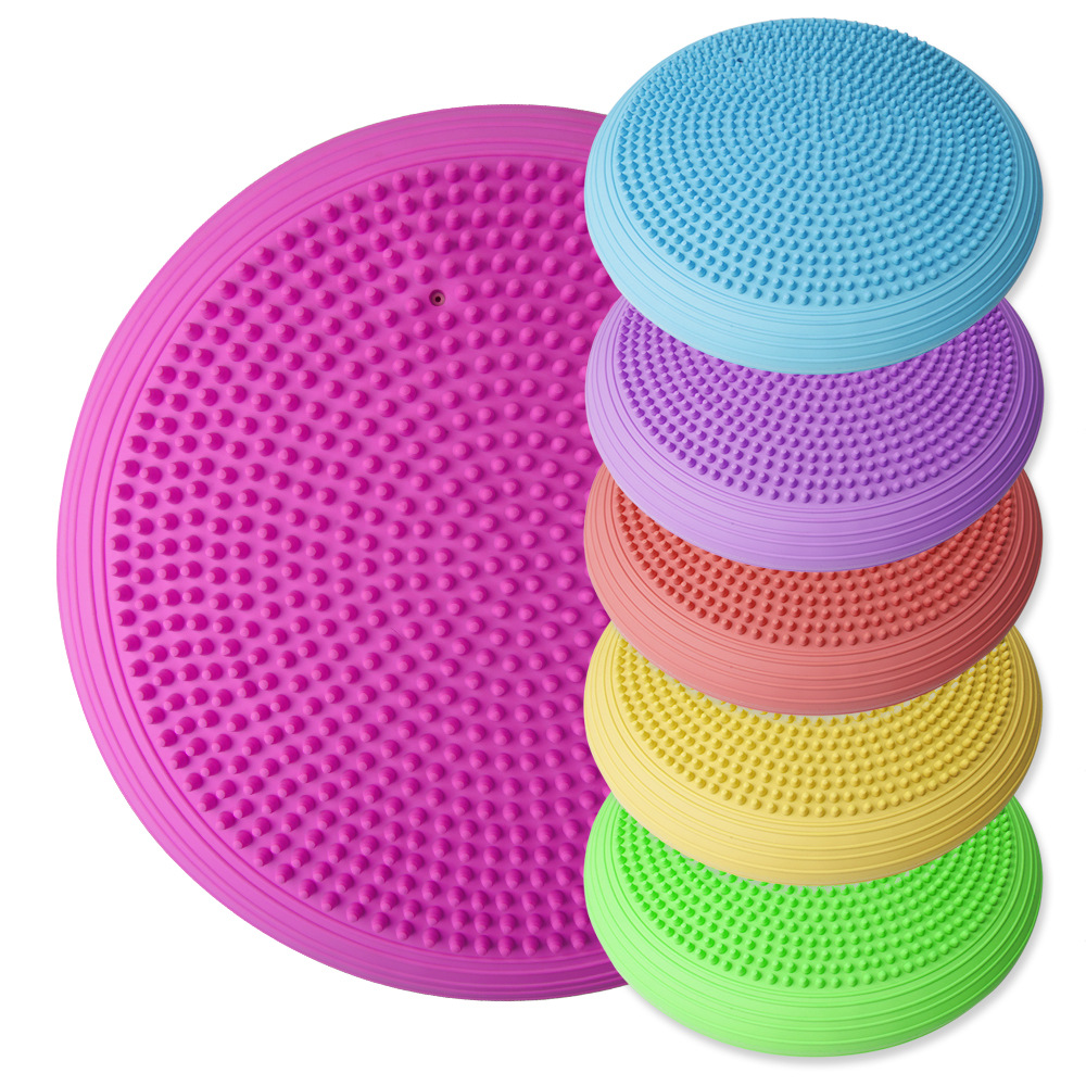 工厂直销瑜伽平衡垫充气健身按摩球 盘软垫 pvc加厚防爆平衡气垫