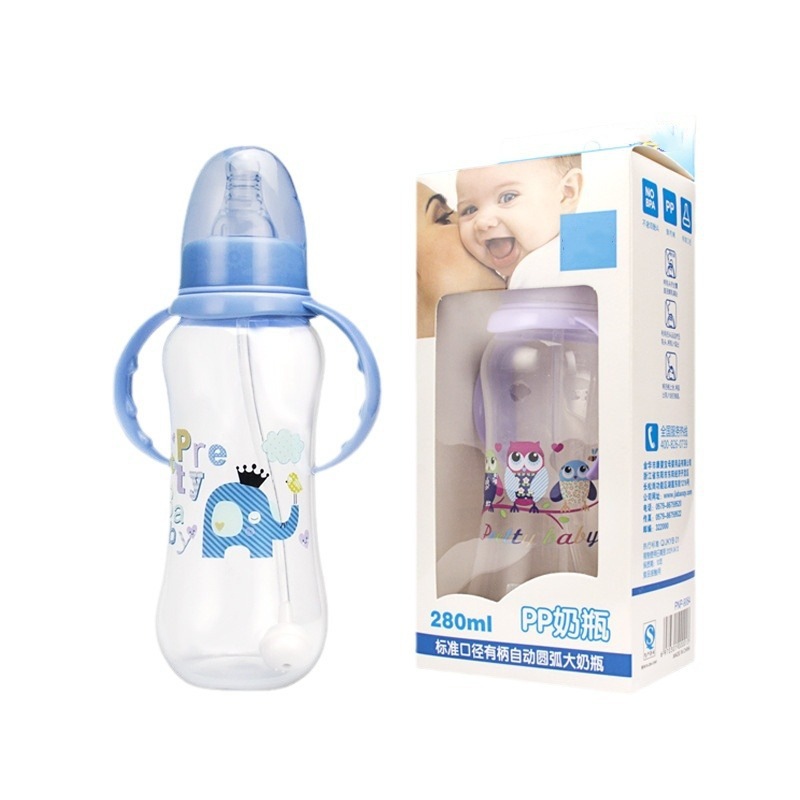Cartoon Standard Mouth Pp Baby Bottle Baby Nipple Bottle Baby Feeding Bottle Maternal and Child Supplies Factory Wholesale