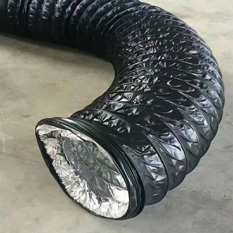 直径125pvc复合软管 空调排风铝箔软管 柔性伸缩软管