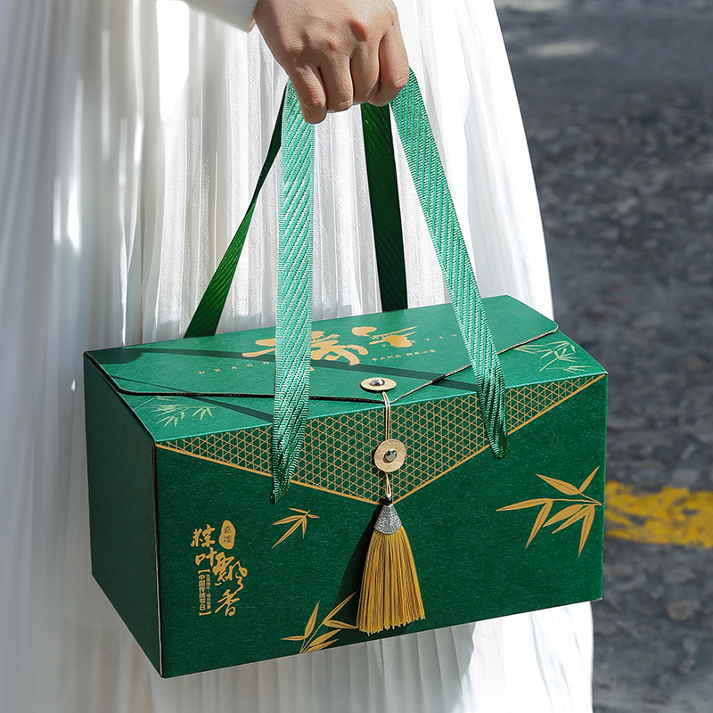 粽子礼盒手提国潮端午节礼品盒外包装盒新款粽子包装盒空盒子高端