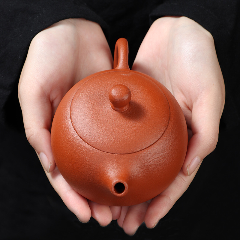 朱泥紫砂壶礼盒装功夫茶具单个家用可旋转泡茶壶国潮商务伴手礼品